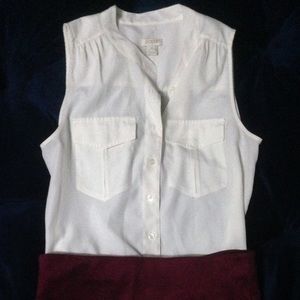 J. Crew White Blouse